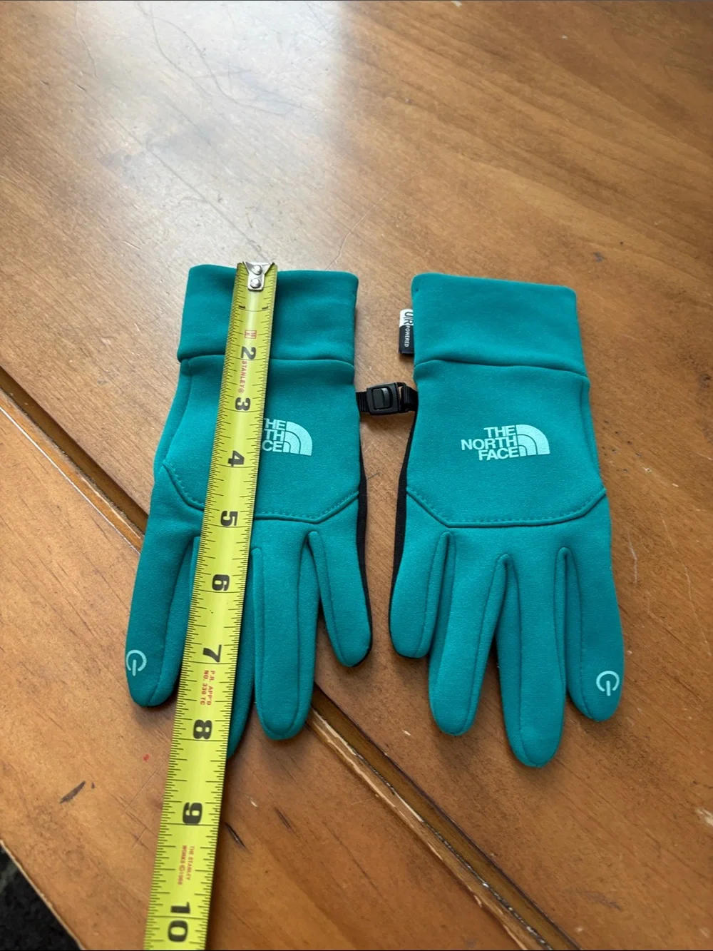 The North Face Teal Tech Gloves Size XS
